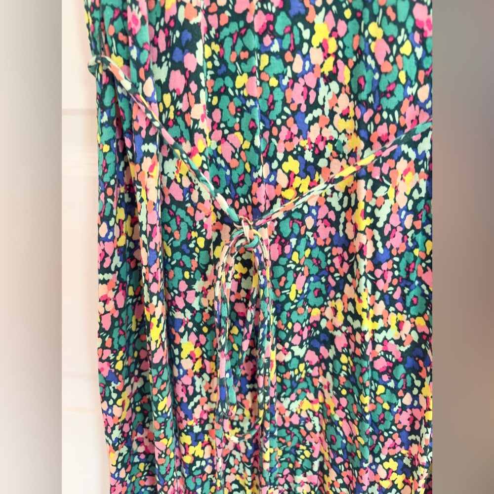 LOFT Multi Colored Sleeveless V-Neck Maxi Dress - Picture 2 of 4